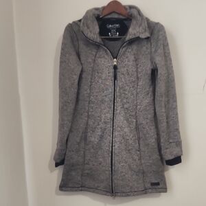Calvin Klein Women's Heathered Gray Utility Jacket